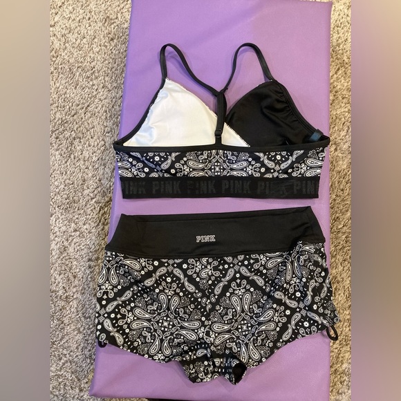 Victoria Secret PINK black and white bandana print swimsuit - Picture 4 of 4